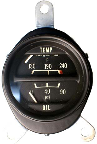Datsun Roadster Oil and Temp Gauge 25070-25600